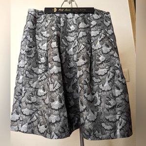 Apostrophe Petite Skirt Silver Metallic Size 14P ***NWT***